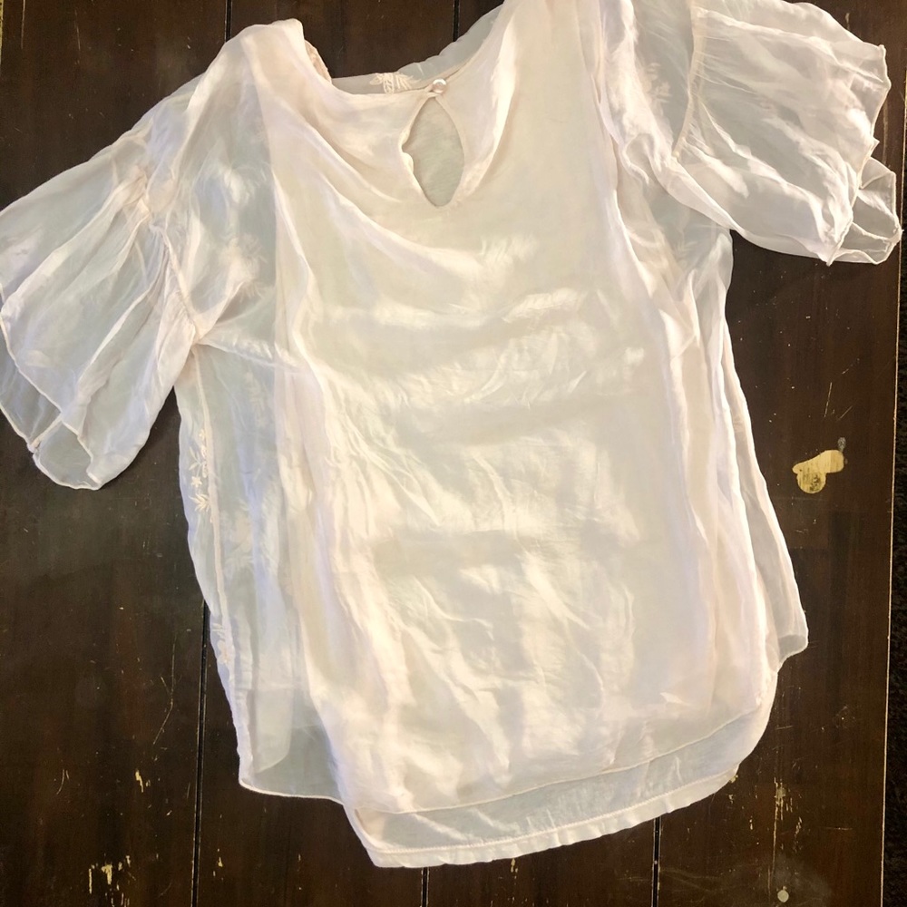 Light pink embroidered blouse | SM - Picture 4 of 4